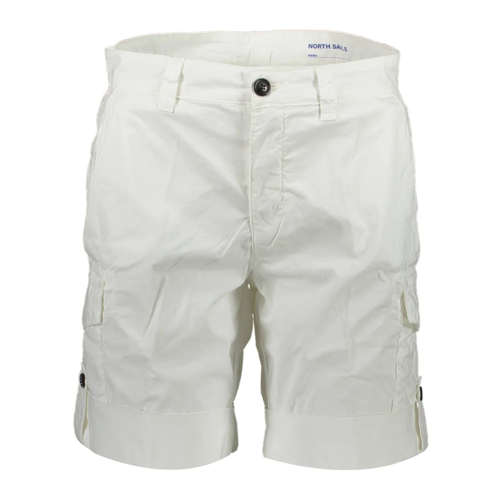 North Sails Witte Bermuda Shorts met Contrastdetails White Heren