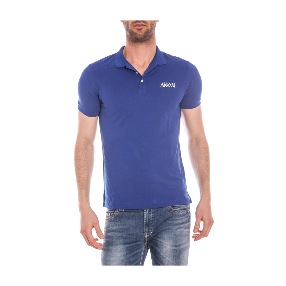 Armani Jeans Men's Blue Polo Shirts, 2XL, Polo Shirt