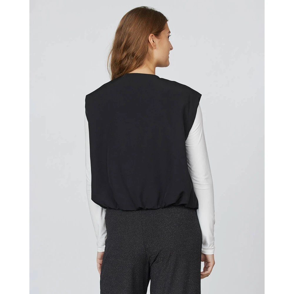 Sisters Point Stijlvolle Vest Garwin-Ve Black Dames