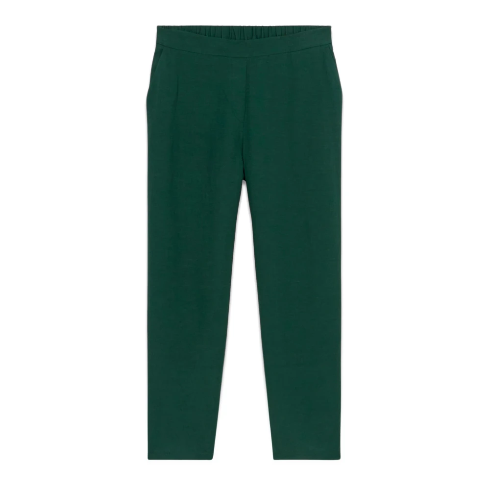 Oltre Linnenblend Joggers Green Dames