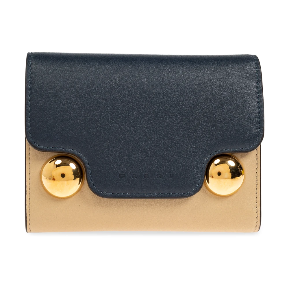 Marni Leren portemonnee Multicolor Dames