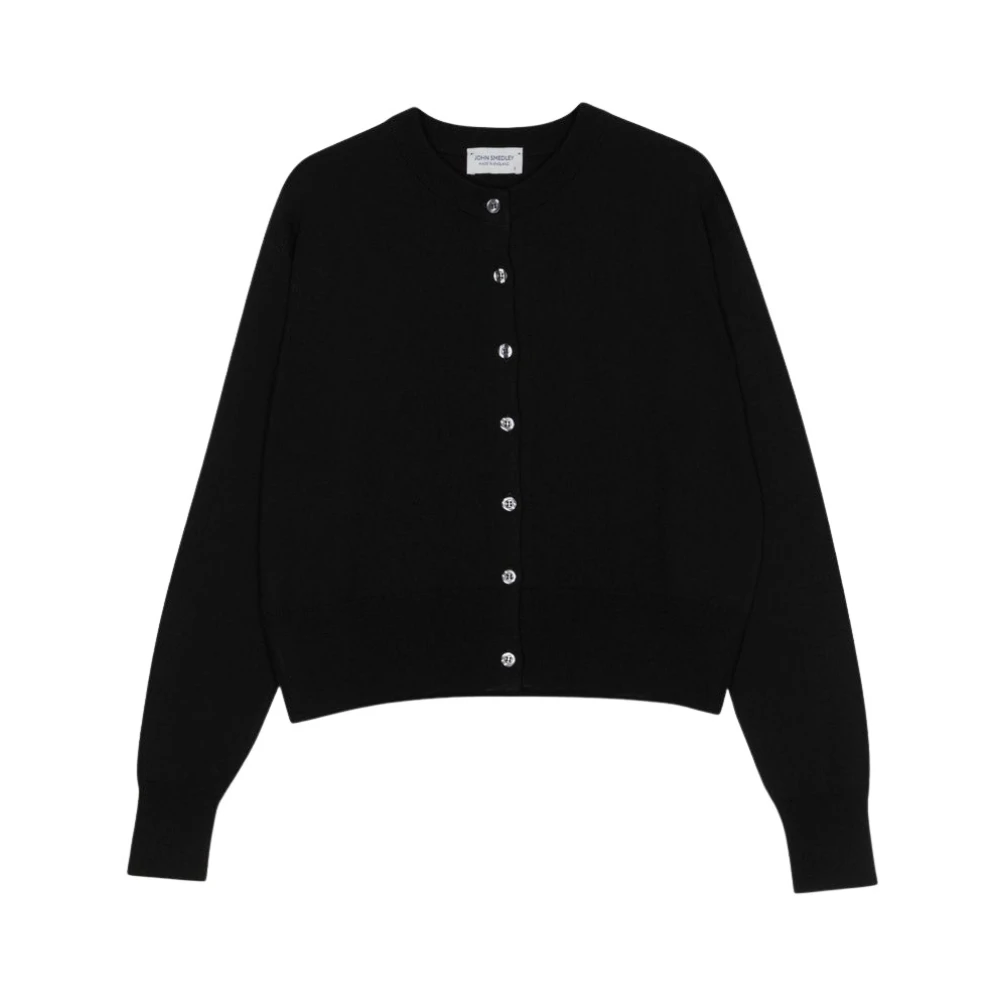 John Smedley Stijlvolle Gebreide Vest voor Vrouwen Black Dames