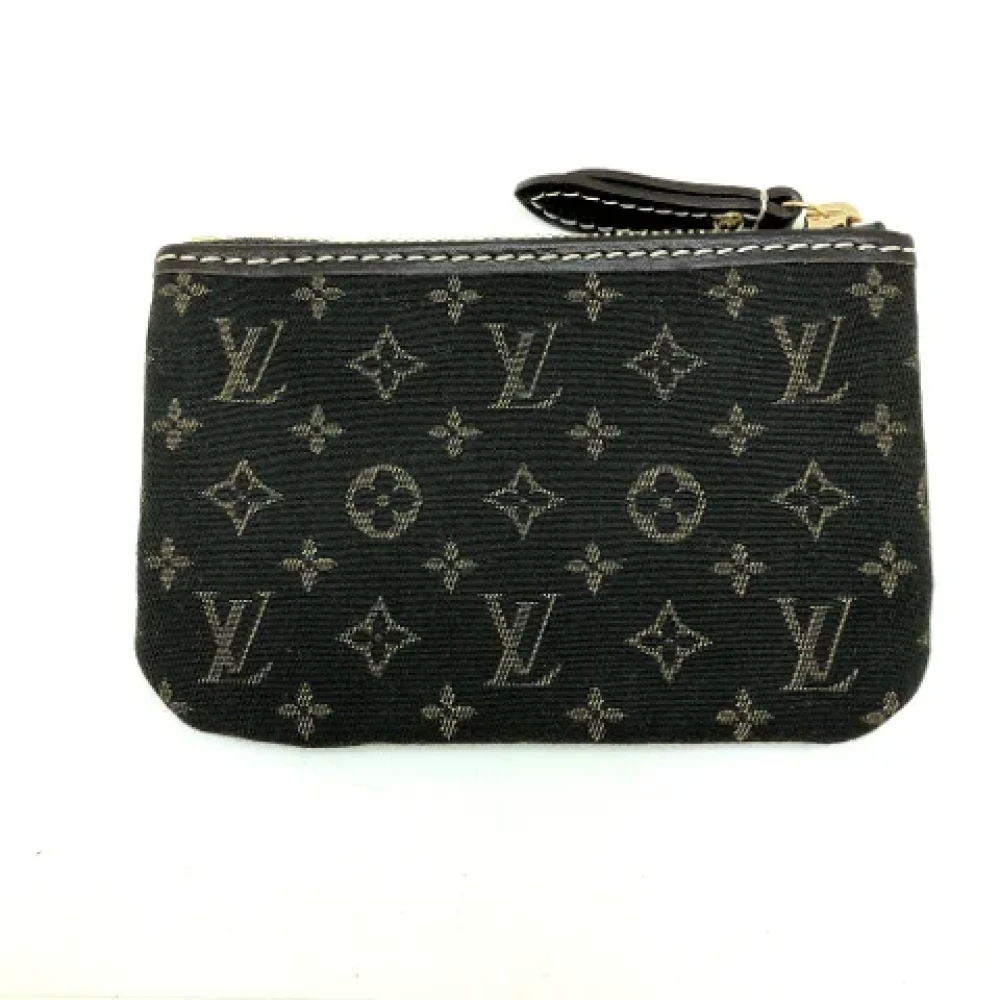Louis Vuitton Vintage Pre-owned Canvas pouches Black Dames