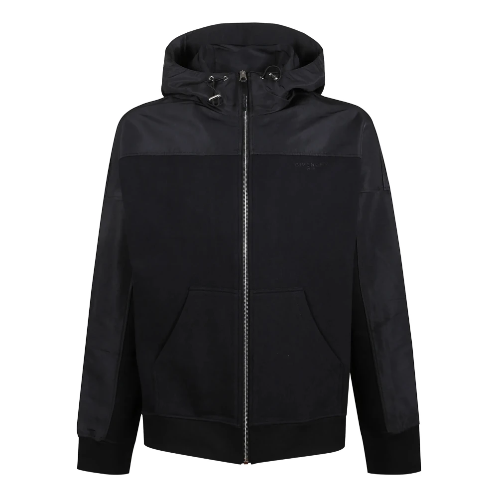 Givenchy Herr Svart Jackor L, Windbreaker Hoodie