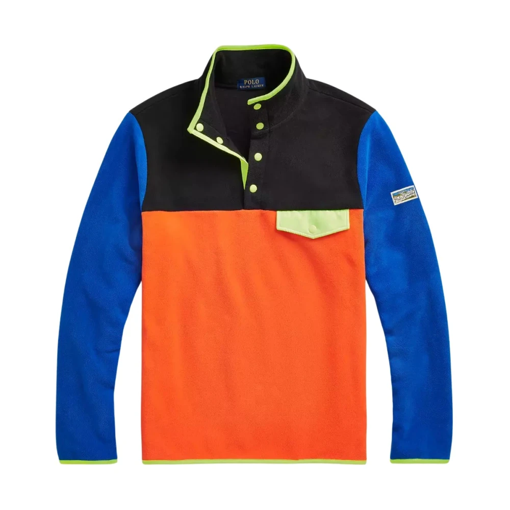 Ralph Lauren Kleurrijk Fleece Sweatshirt Multicolor Heren