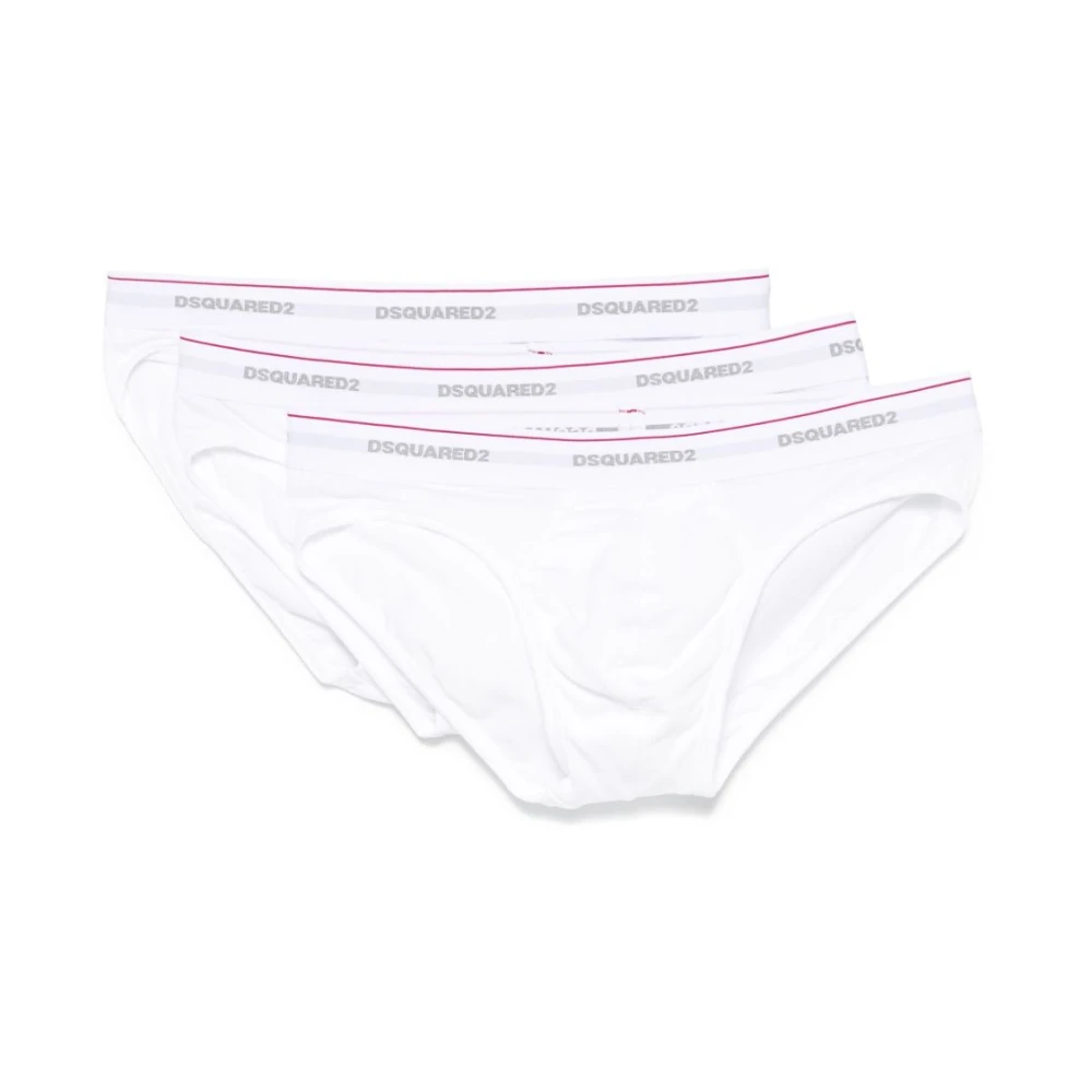 Dsquared2 Wit Elastische Tailleband Ondergoed White Heren