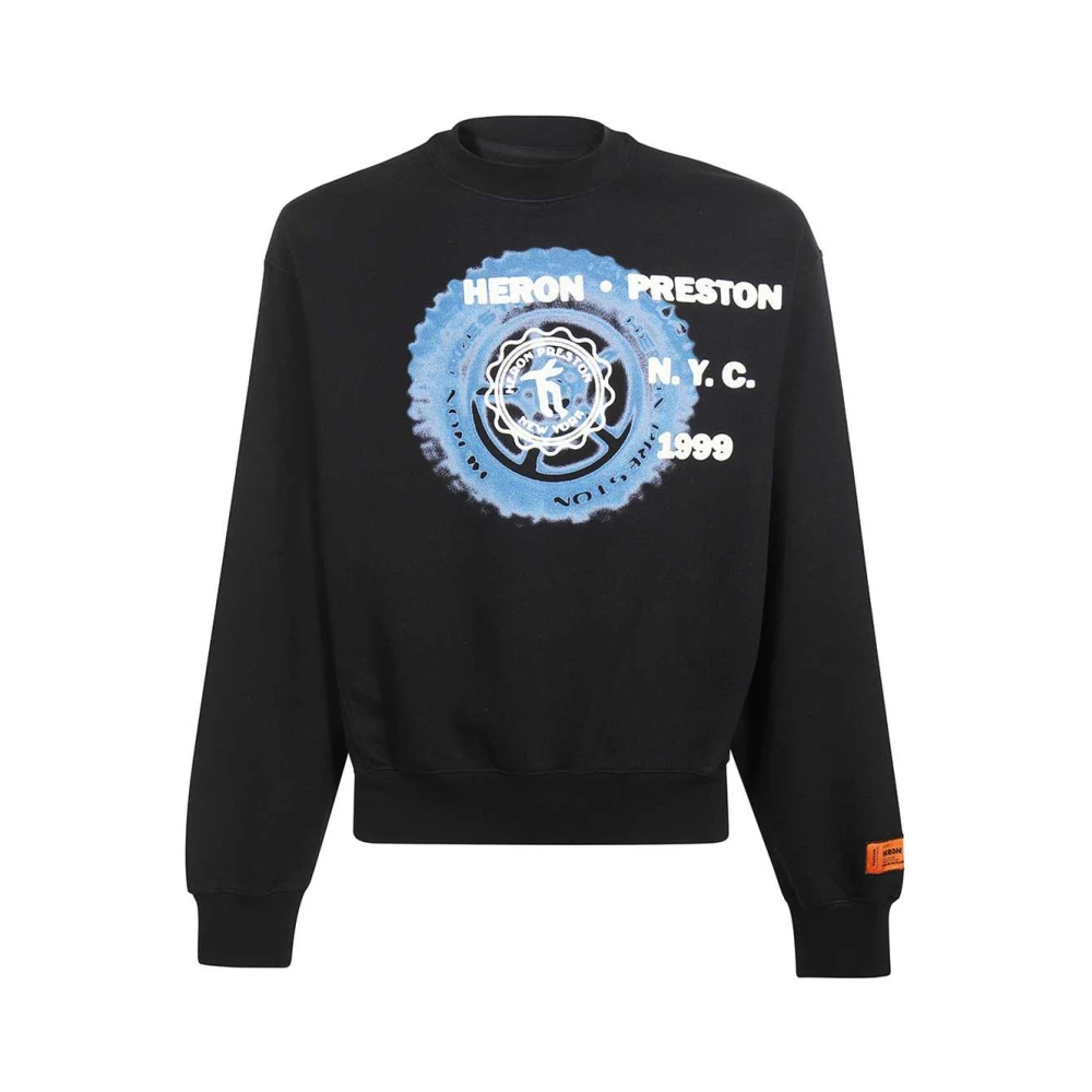 Heron Preston Katoenen Sweatshirt met Logo Print Black Heren