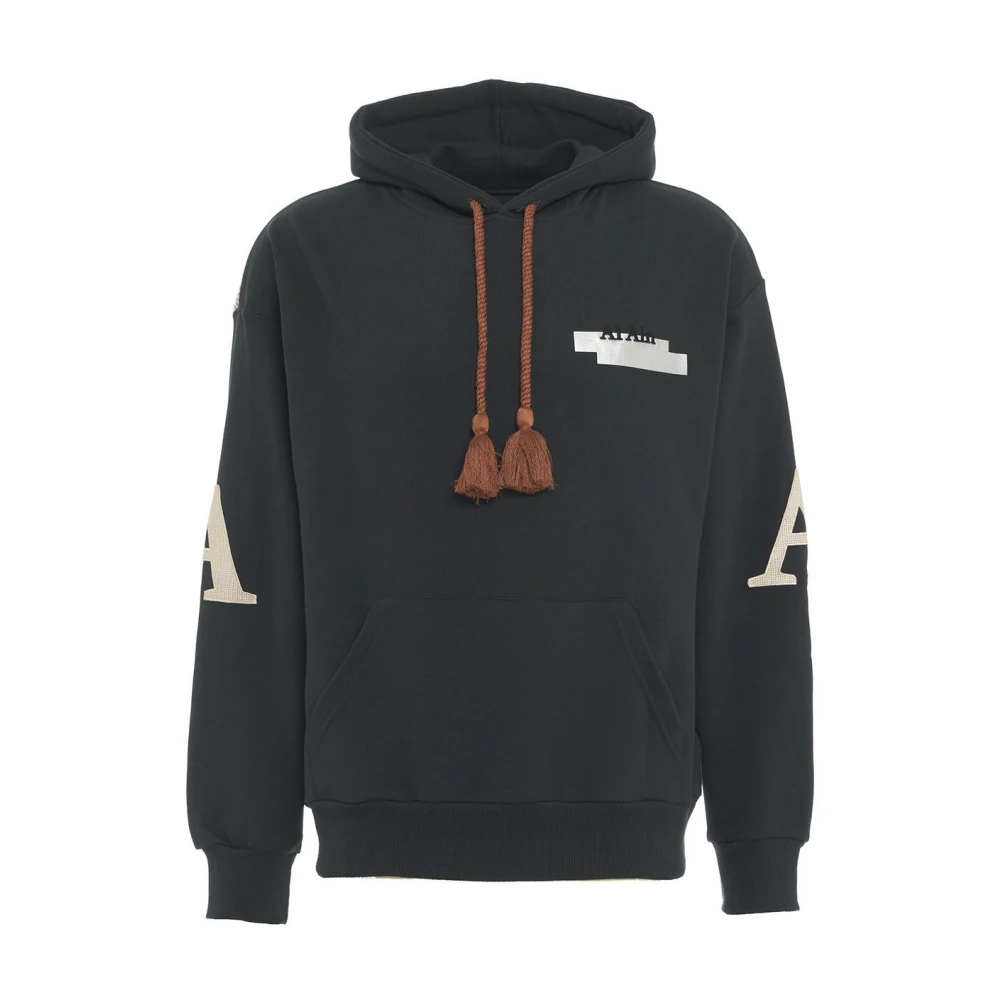 AL AIN Stilig Ahox Mönster Hoodie Black, Herr