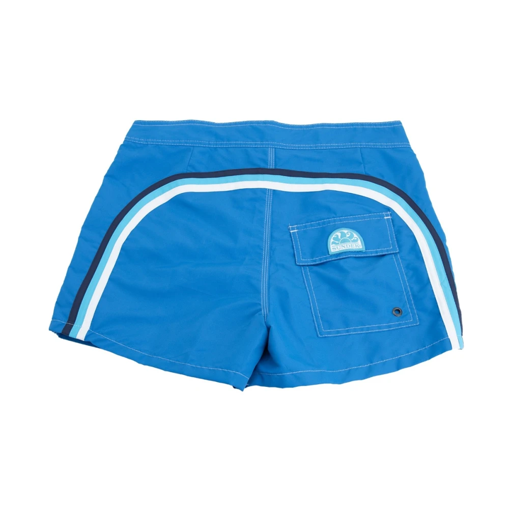 Sundek Heren zwemshorts met klittenbandsluiting Blue Heren