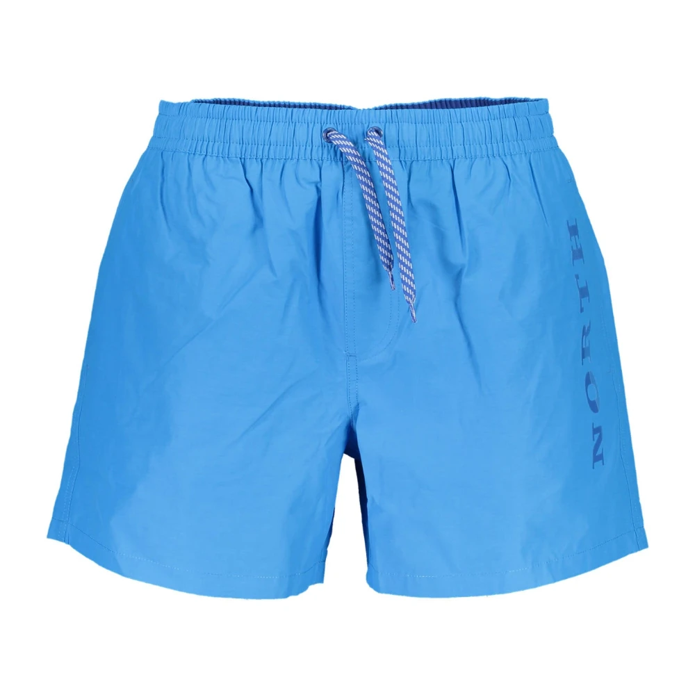 North Sails Blauwe Heren Zwembroek met Elastische Taille Blue Heren