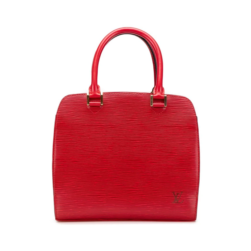 Louis Vuitton Vintage Women's Red Pre-Owned Pochette Epi Leather Handbag