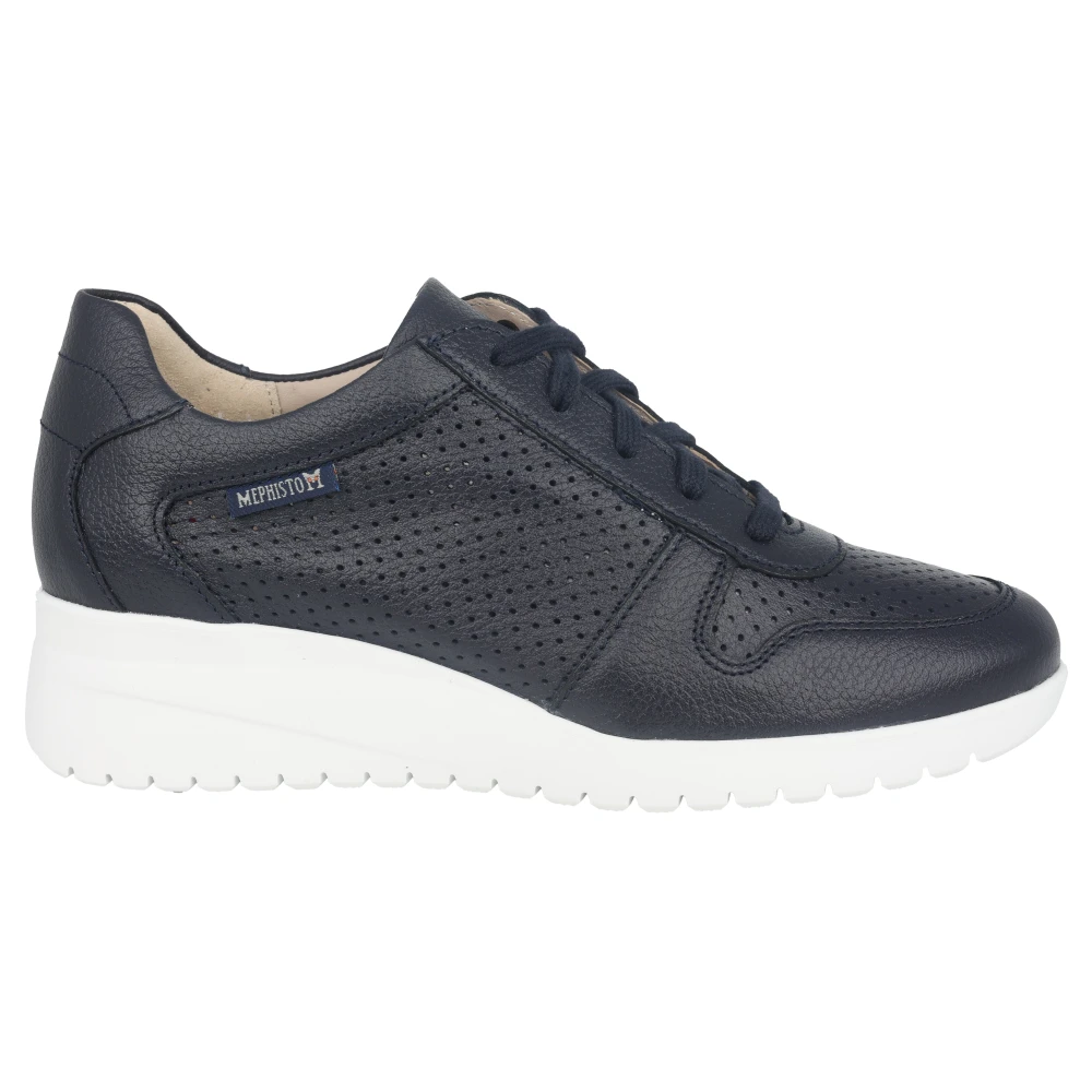 Mephisto Blauwe damessneaker- comfortabel en stijlvol Dames Schoenen