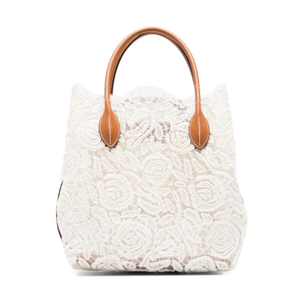 Ermanno Scervino Witte Shopper Tas Ss25 White Dames