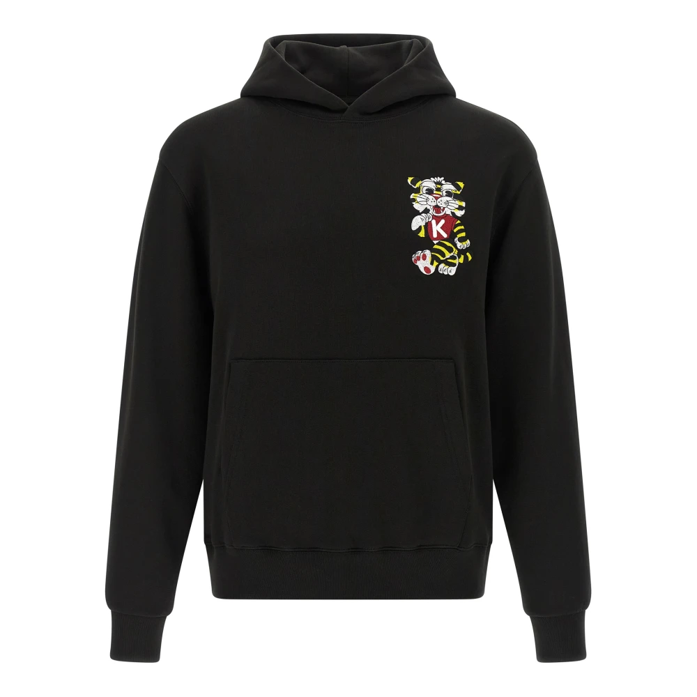 Kenzo Men's Black Wild Tiger Embroidered Hoodie