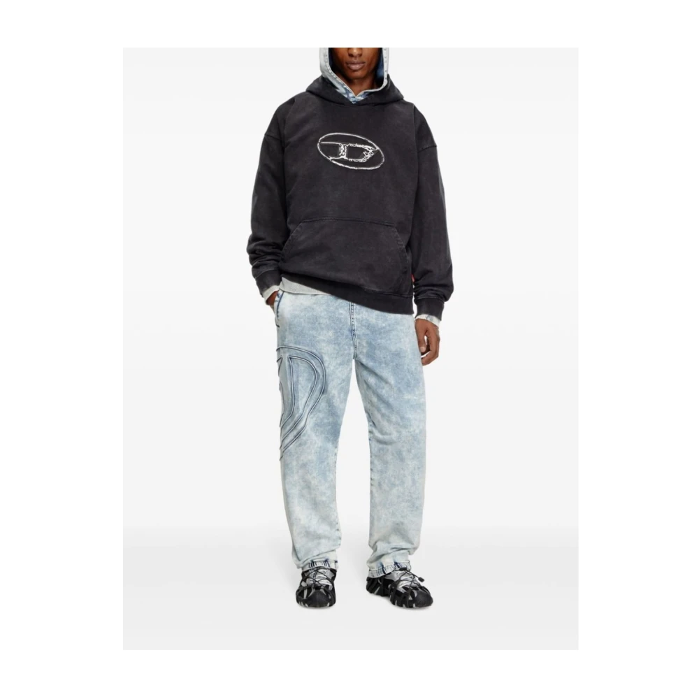 Diesel Stijlvolle Sweaters en Gebreide Kleding Black Heren