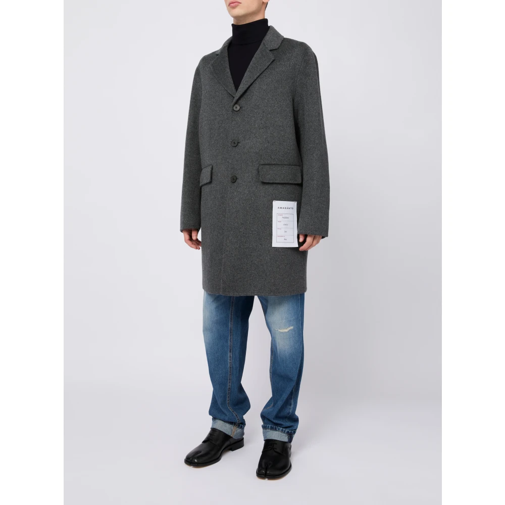Amaránto Grijze Winterjas Herenmode Gray Heren