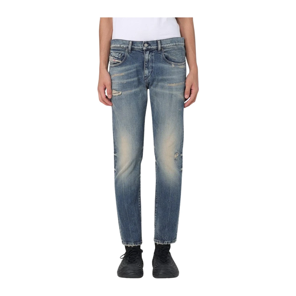Diesel Men's Blue Straight Jeans,, Classic Straight-Leg Denim Jeans W34