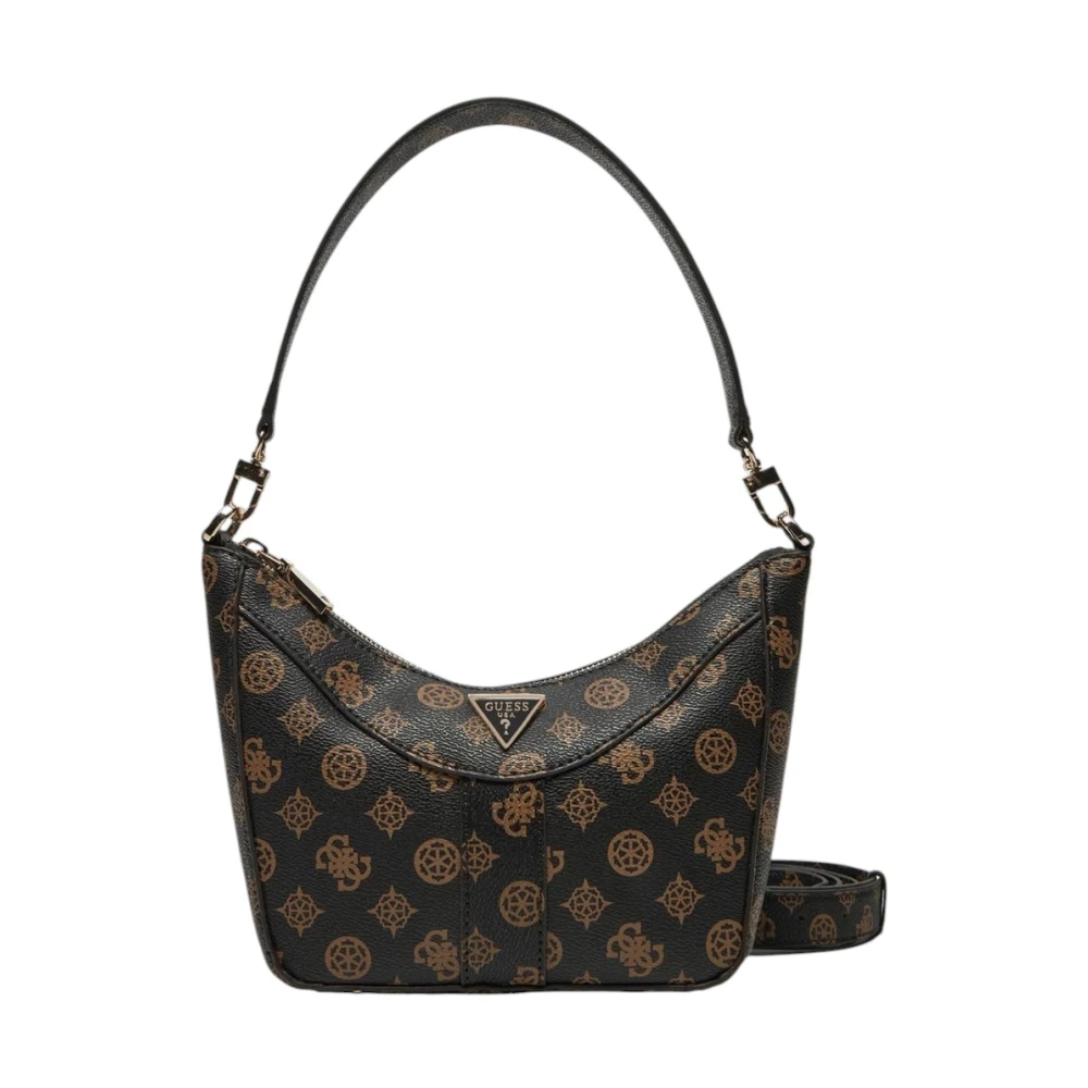 Guess Women's Brown Dorys Shoulder Bag - Shoulder Bags - One Size - Bags