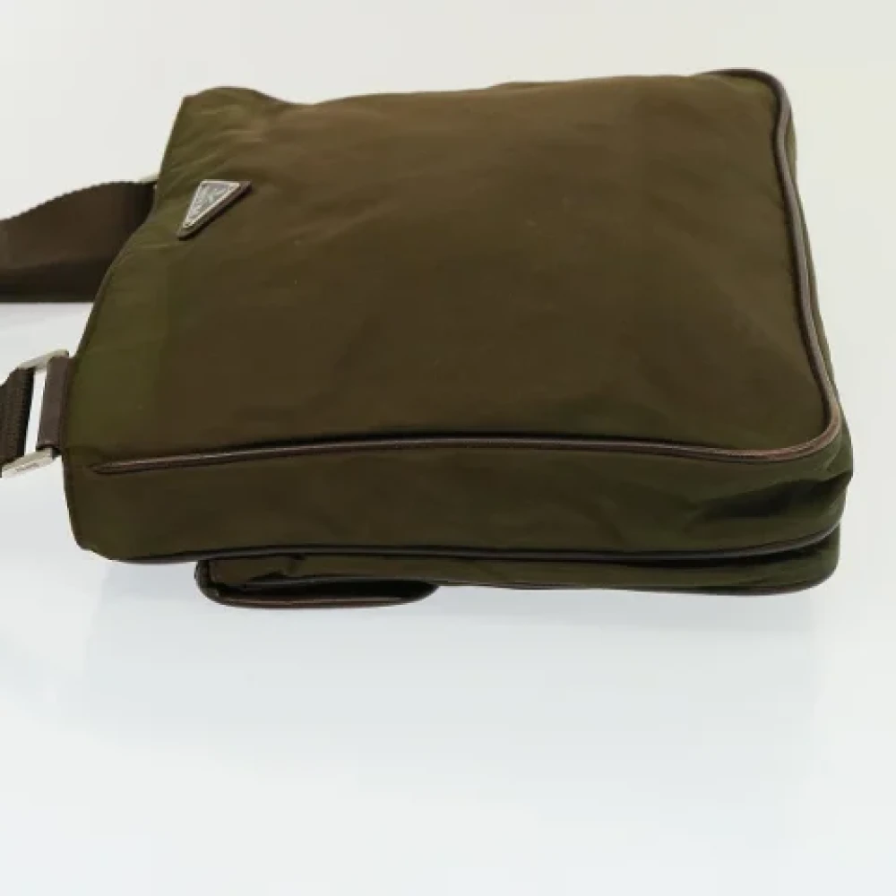 Prada Vintage Pre-owned Coated canvas prada-bags Brown Dames