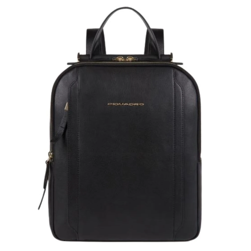 Piquadro Women's Black Backpacks, One Size, Backpack
