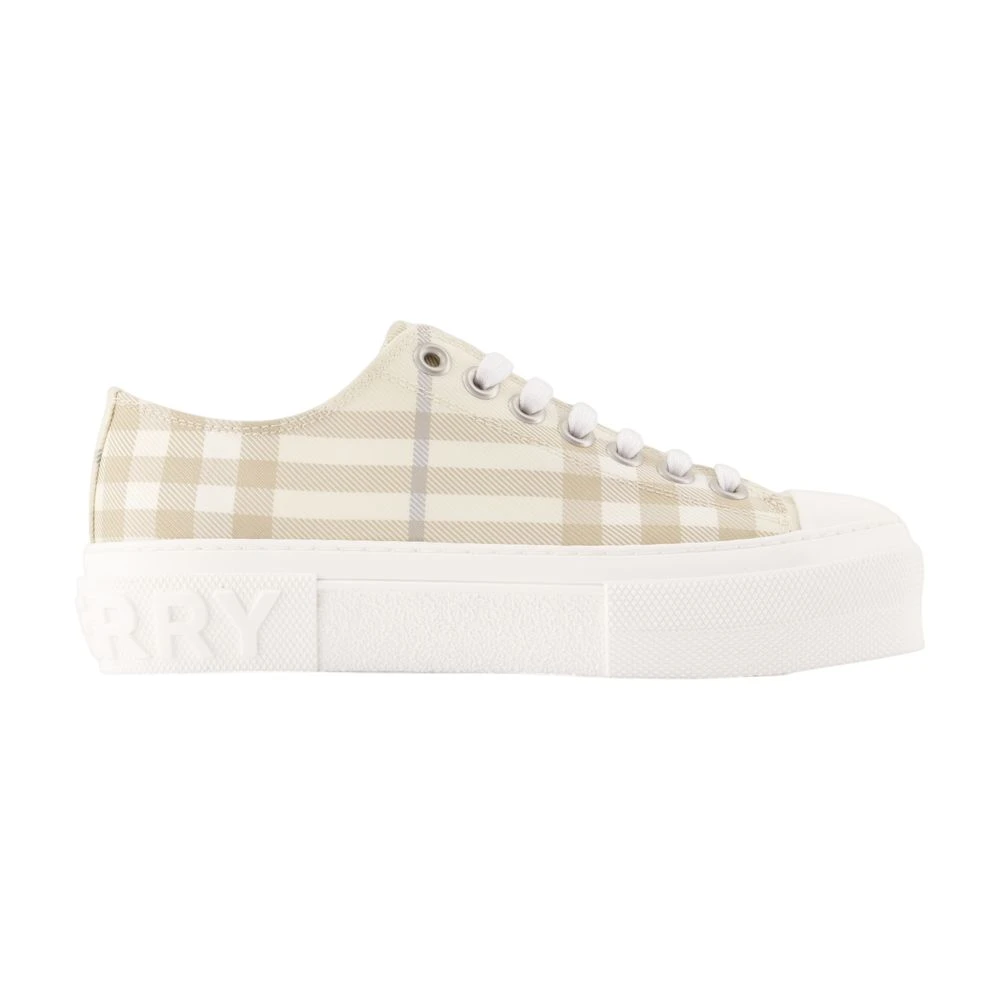 Burberry Jack Large Check Sneakers Dames Schoenen Beige