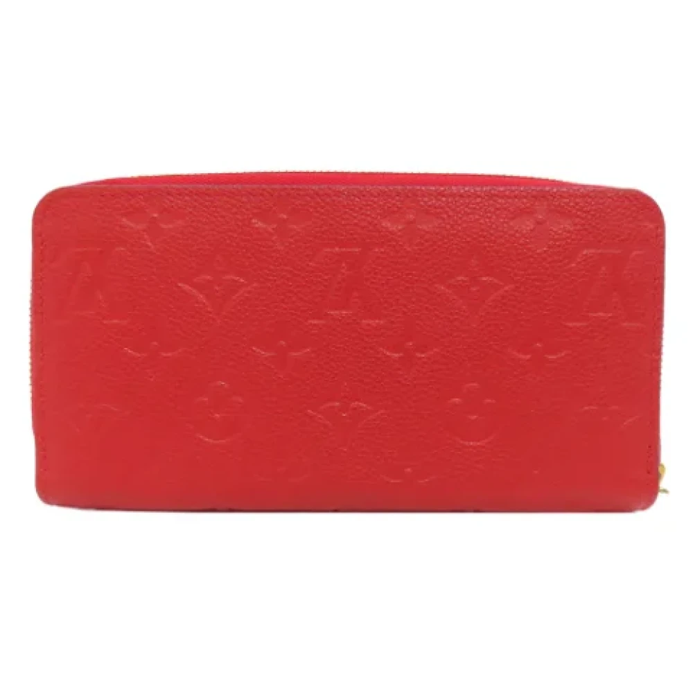 Louis Vuitton Vintage Pre-owned Leather wallets Red Dames