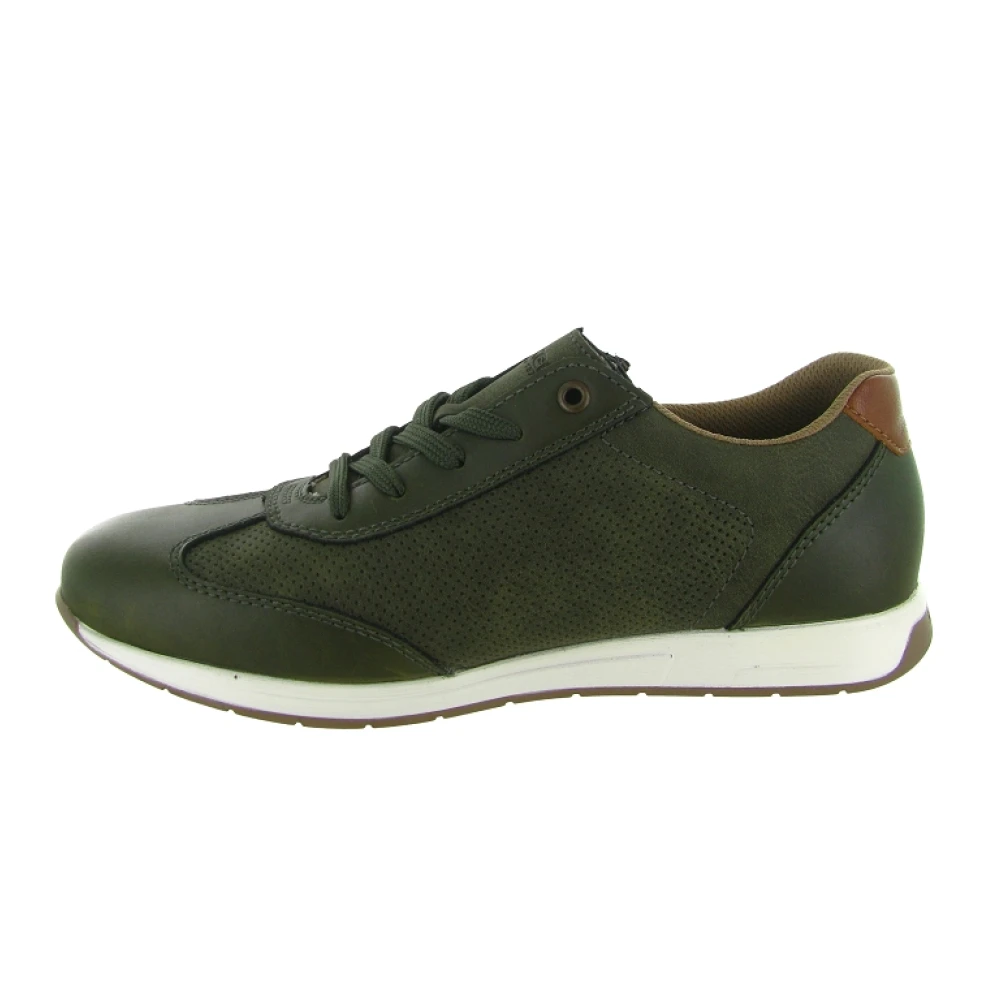 Rieker 11927 Vetersneaker Heren Schoenen Groen