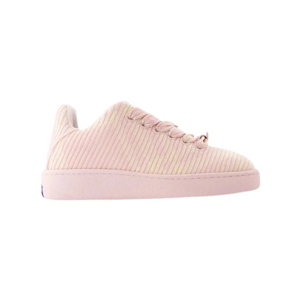 Burberry Women's Pink Sneakers, 3 Uk, Fabric Trainers