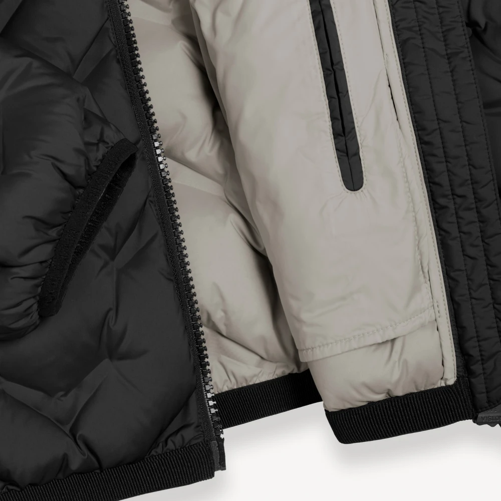 Colmar Zwarte winterjas met ritssluiting Black Heren