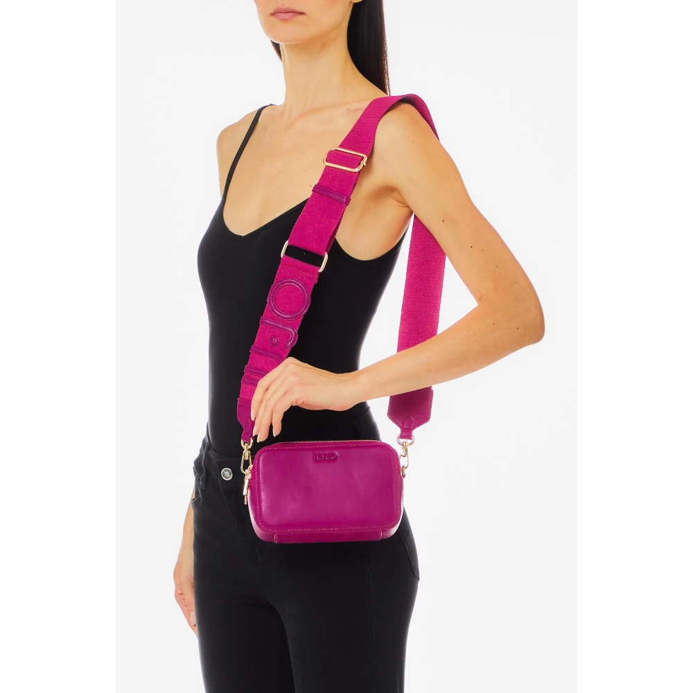Liu Jo Fuchsia Mini Tas met Logoband Pink Dames