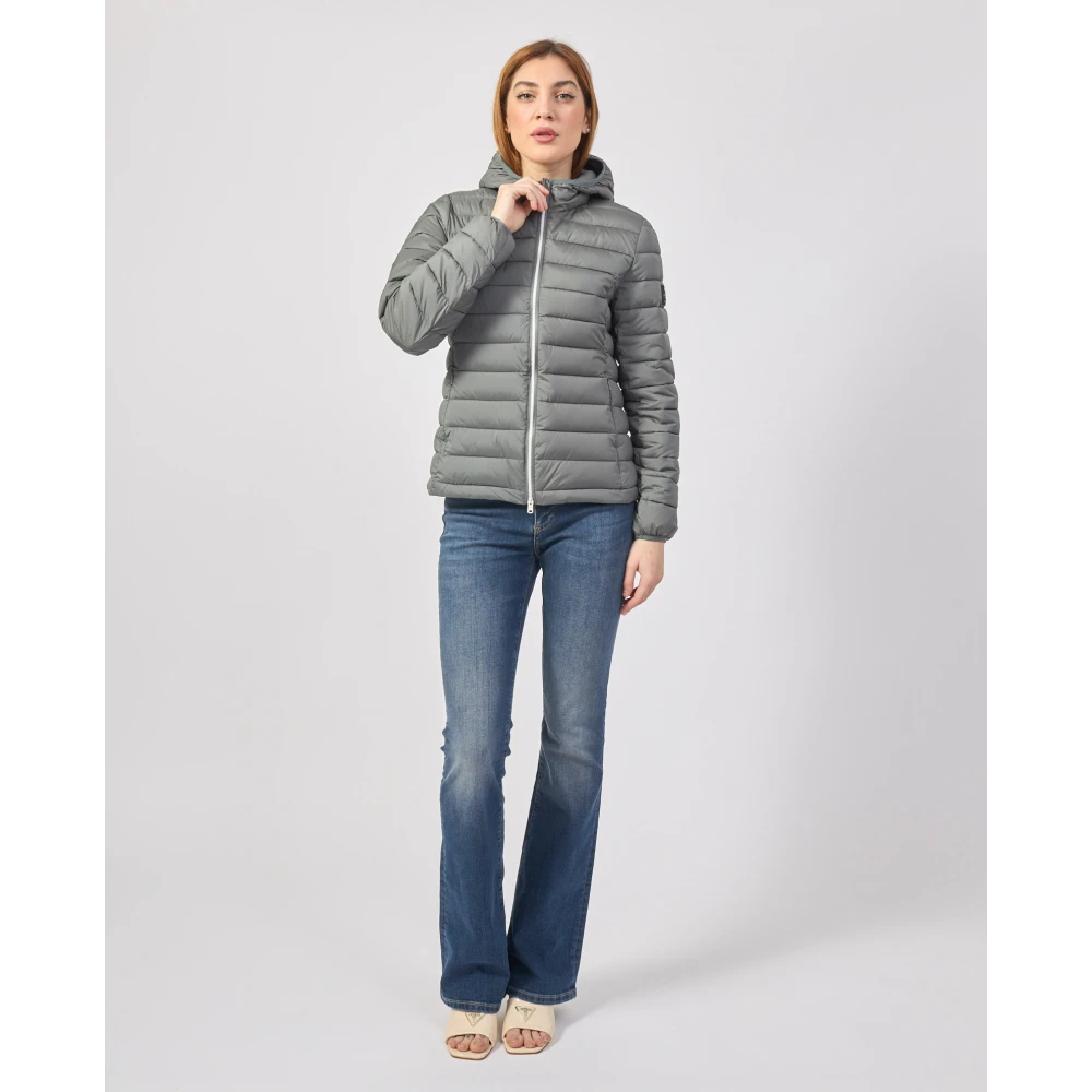 Ecoalf Omkeerbare Grijze Jas Atlantic Stijl Gray Dames