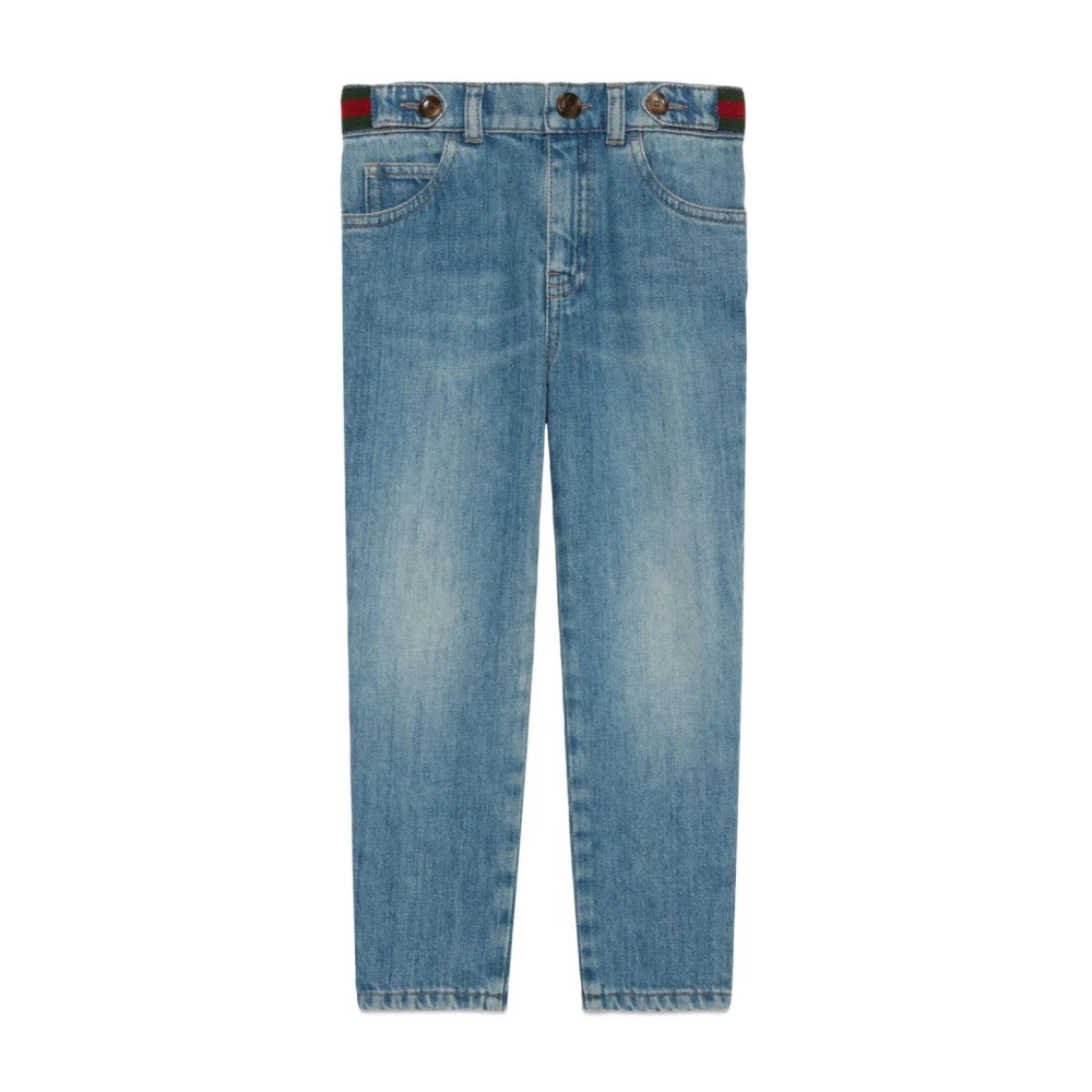 Gucci Blå Mix Ekologisk Denim Blue, Pojke