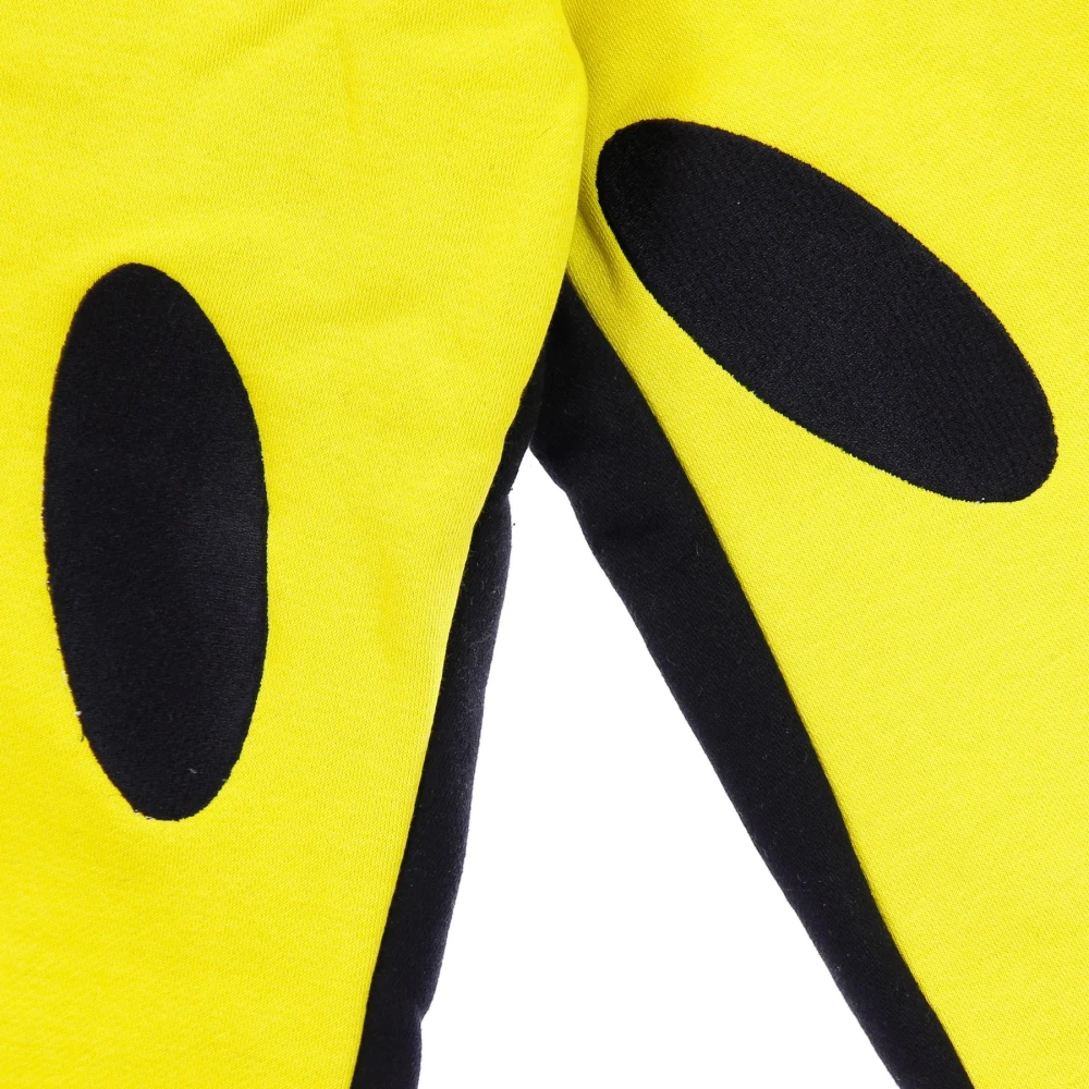 Market Smiley Zwart Gele Sweatpants Elastische Taille Multicolor Heren