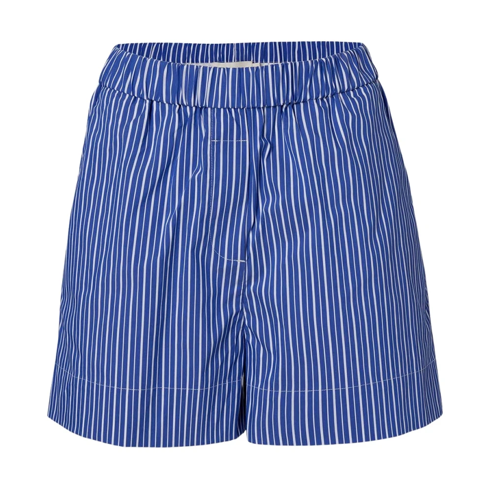 Wakakuu Icons Gestreepte Shorts voor een Stijlvolle Look Blue Dames