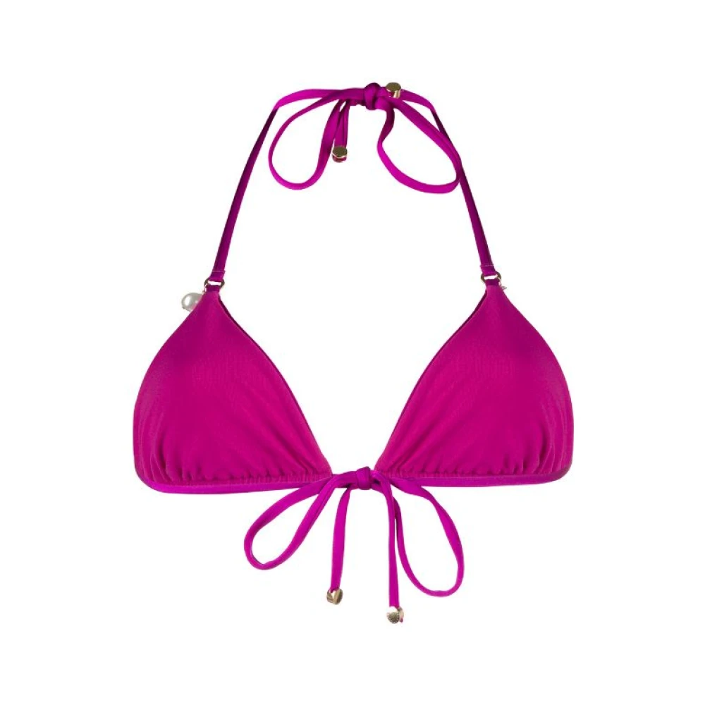 Stella McCartney Lila Triangel Bikini Topp Purple, Dam