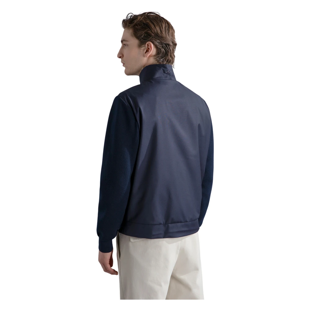 PAUL & SHARK Wol Volledige Rits Trui Blue Heren