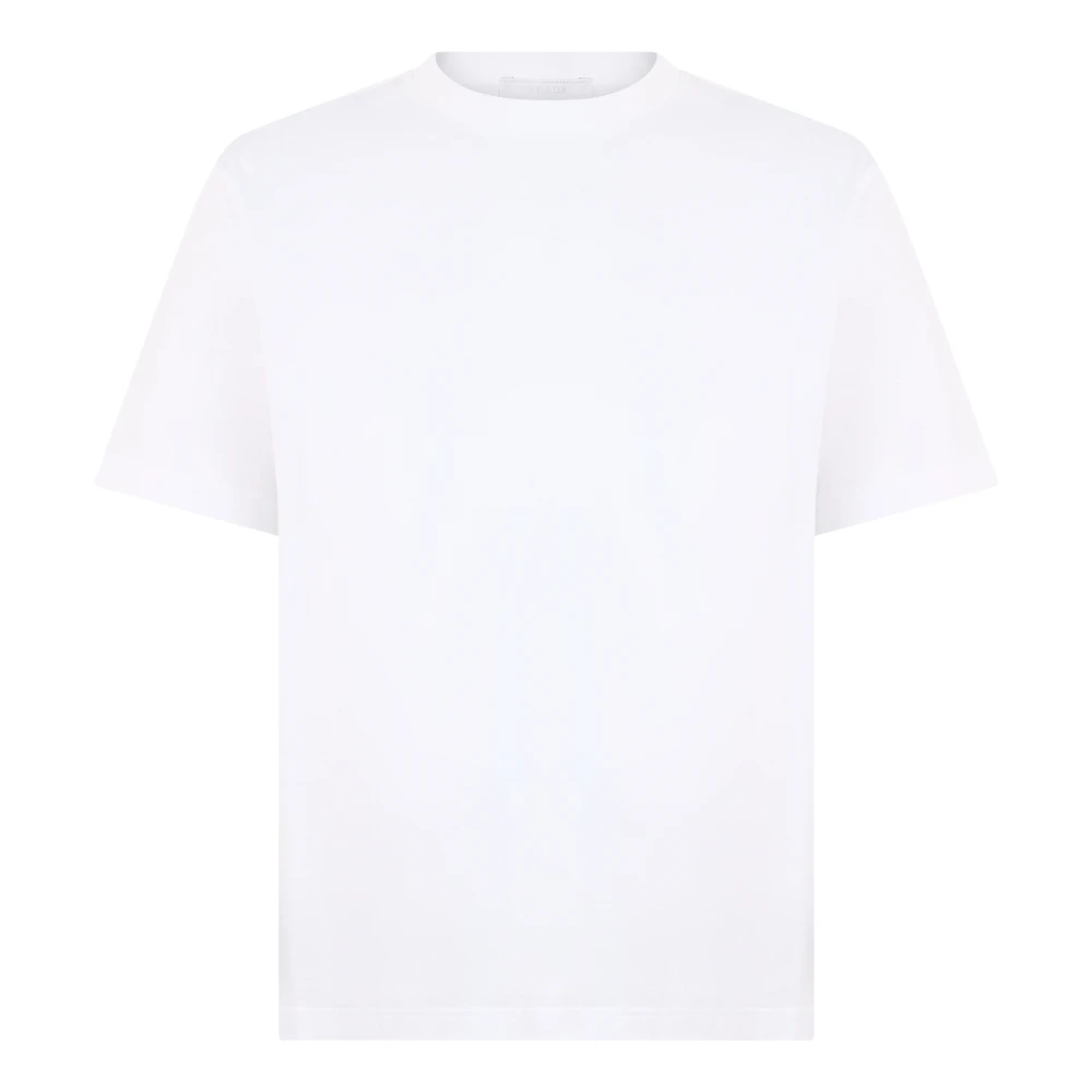 Prada Cotton T-Shirt - Male - T-Shirts - White - L - Tops