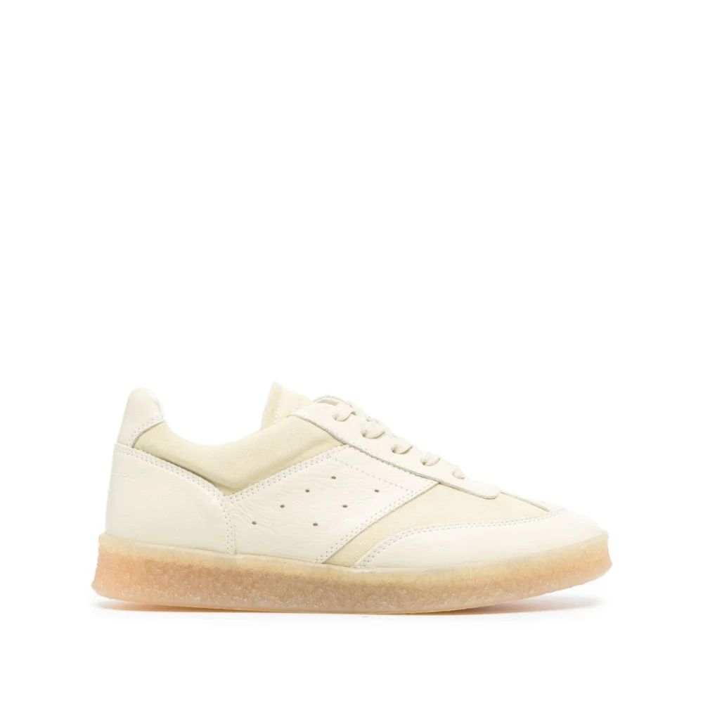 Mm6 Maison Margiela Women's Beige Sneakers, 3 Uk, Trainers