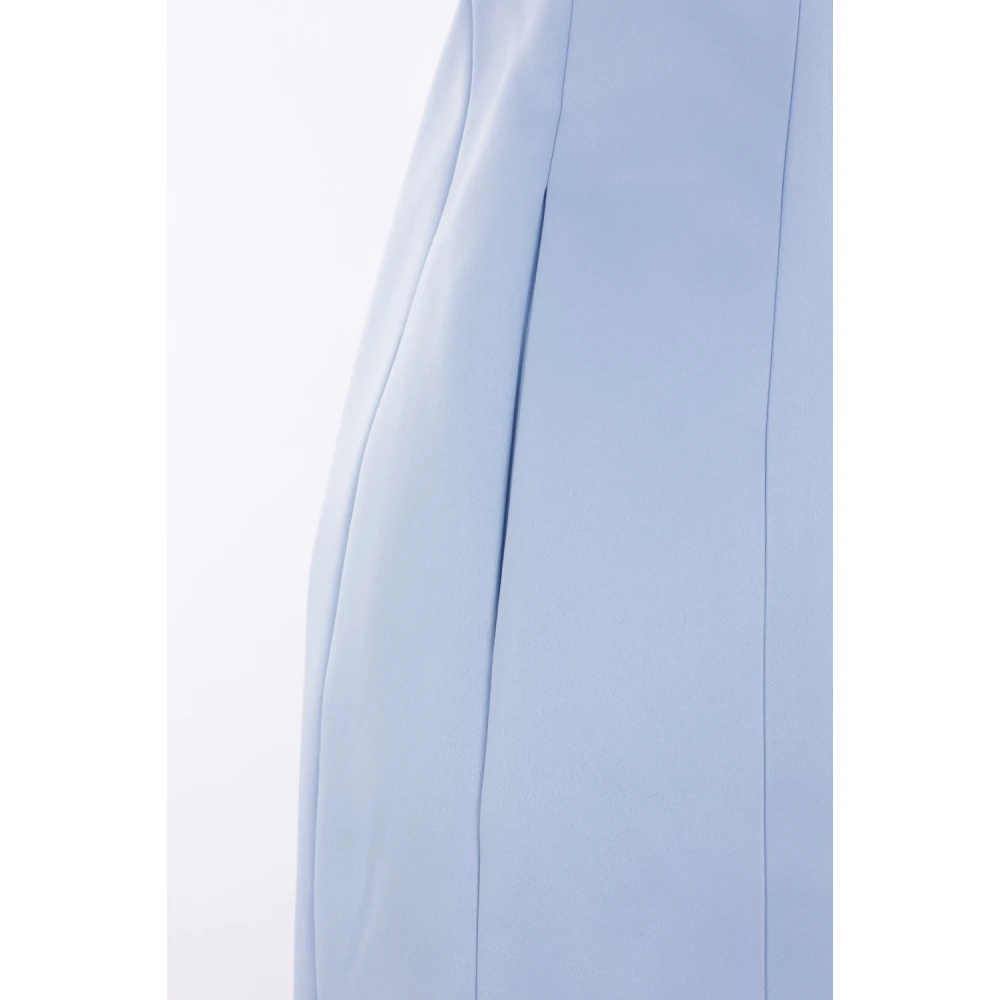 Marc Jacobs Blauwe mouwloze satijnen jurk Blue Dames
