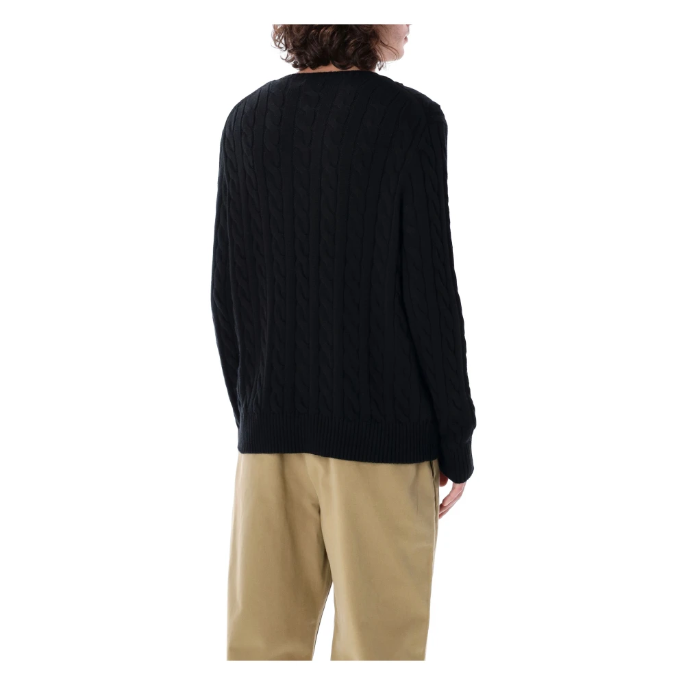 Polo Ralph Lauren Klassieke Cable Gebreide Trui Black Heren