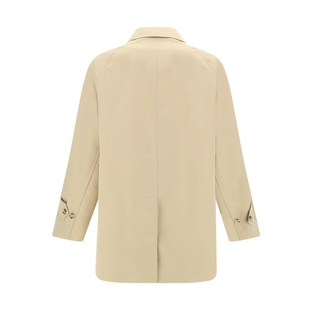 Burberry Klassieke Katoenen Jas met Check Voering Beige Heren