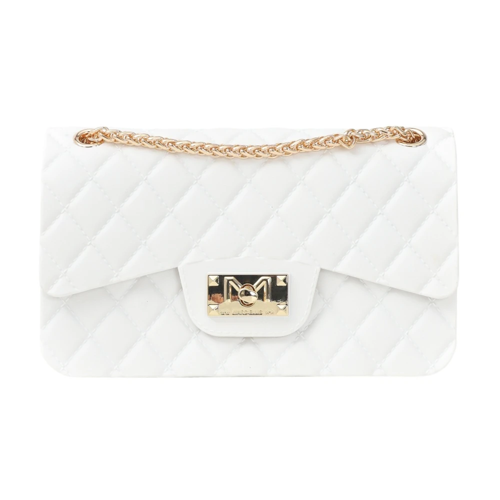 Marc Ellis Witte Gewatteerde Schoudertas Flat Falcon White Dames