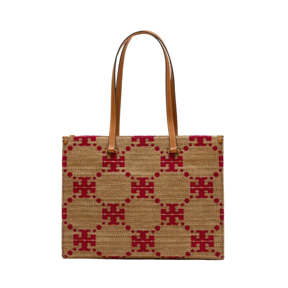 Tory Burch Women's Multicolor Shopping Bags, One Size, T-Monogram Shopper Bag