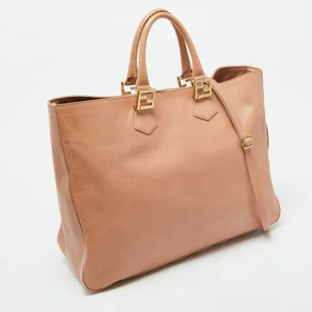 Fendi Vintage Pre-owned Leather fendi-bags Orange Dames