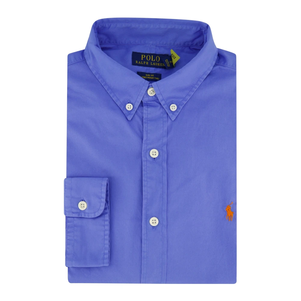 Polo Ralph Lauren Blauw Casual Slim Fit Overhemd Blue Heren