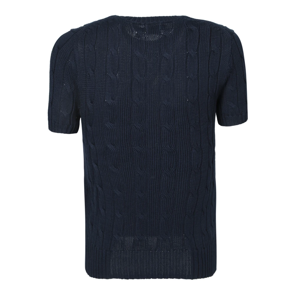 Polo Ralph Lauren Blauwe Cable Knit Trui Blue Dames