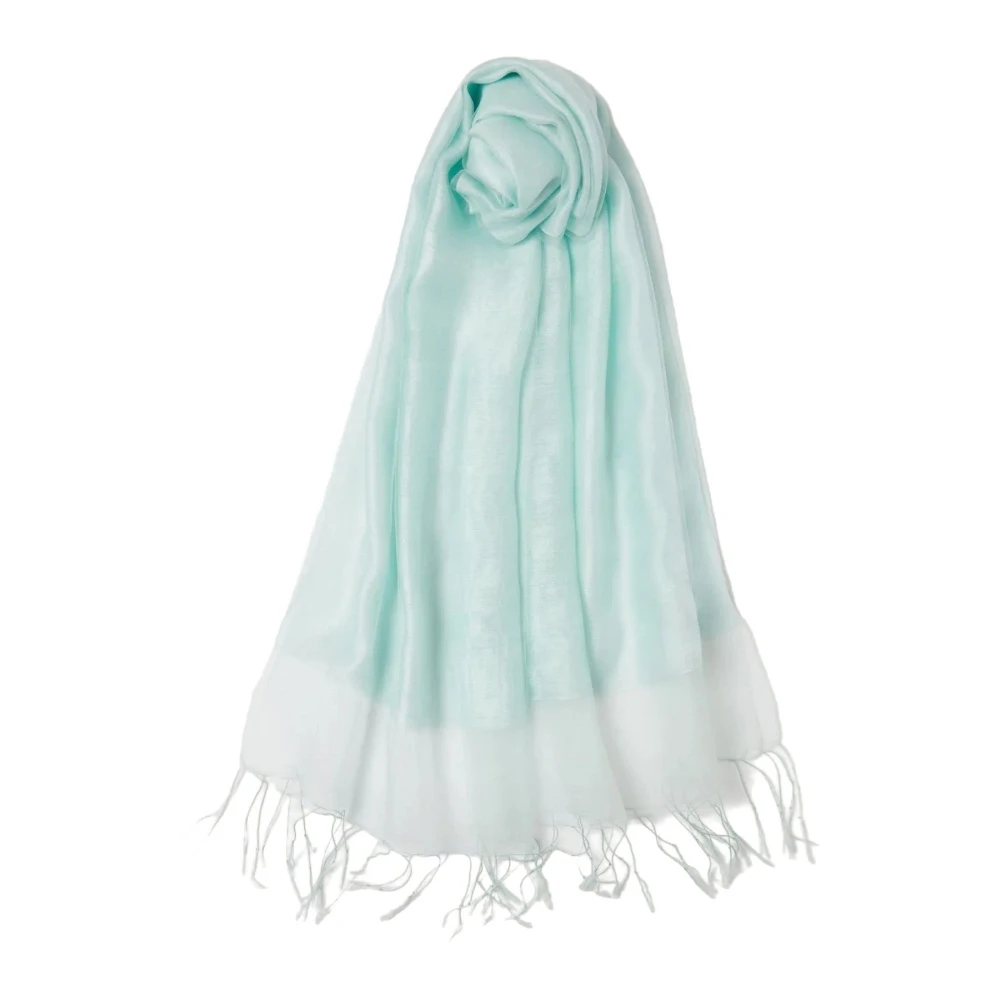 Emme Di Marella Women's Blue Scarves, One Size, Silky Scarf