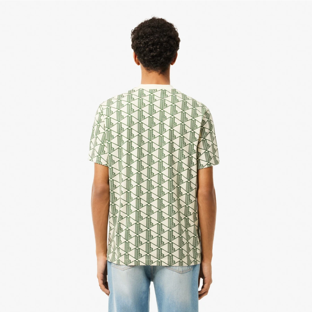 Lacoste Monogram T-shirt Green Heren
