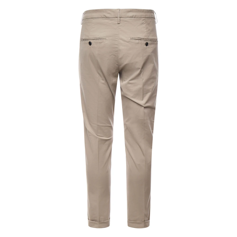 Dondup Beige Slim Chino Broek met Zakken Beige Heren