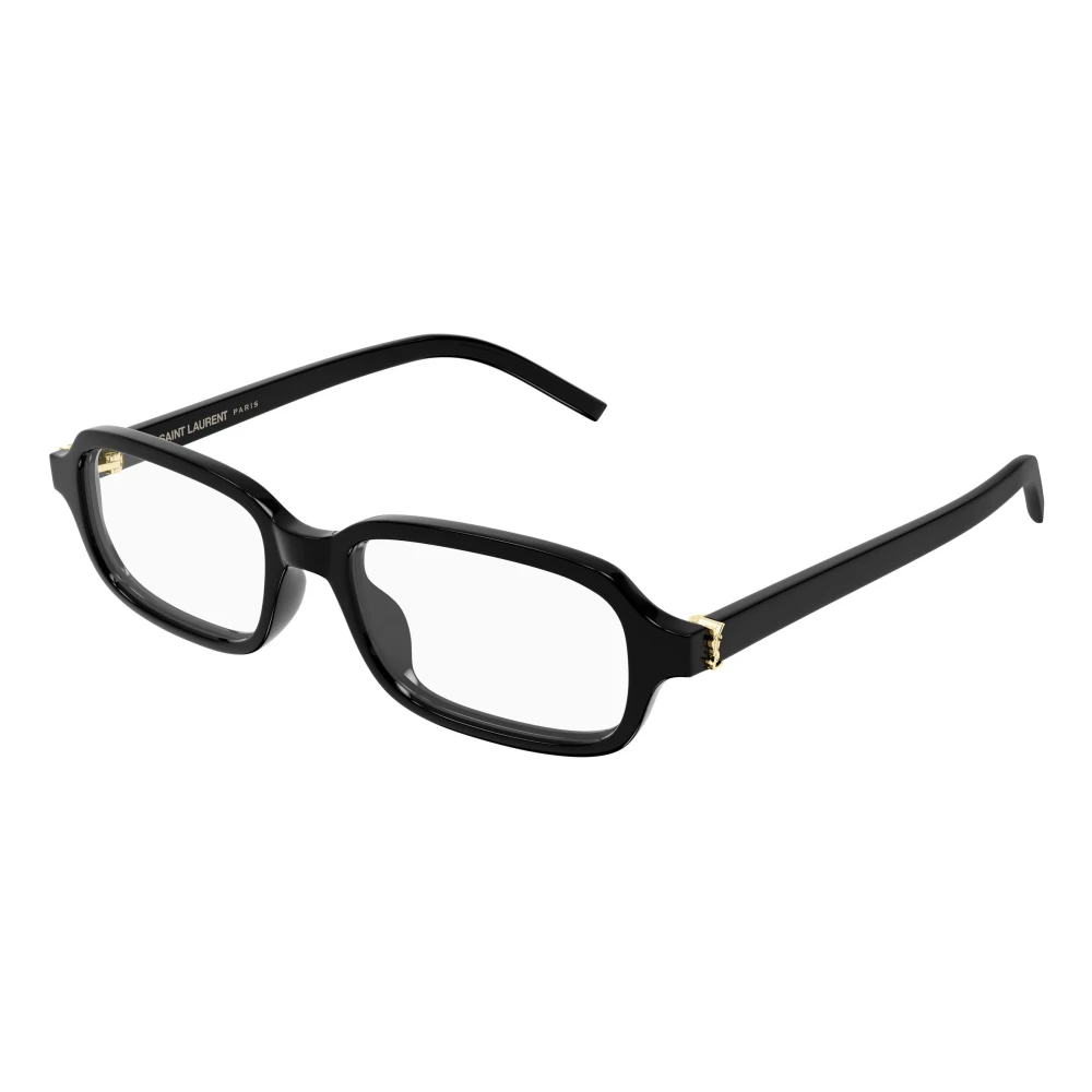 Saint Laurent Transparent Man Sl M180 001 Optical Frames Acetate Black Squared - Image 2